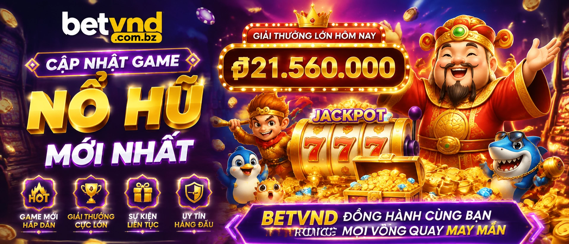 Giao diện chọn game slot và Nổ Hũ