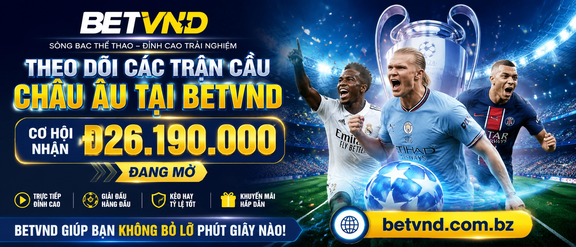 Giao diện liên hệ chính thức của BetVND