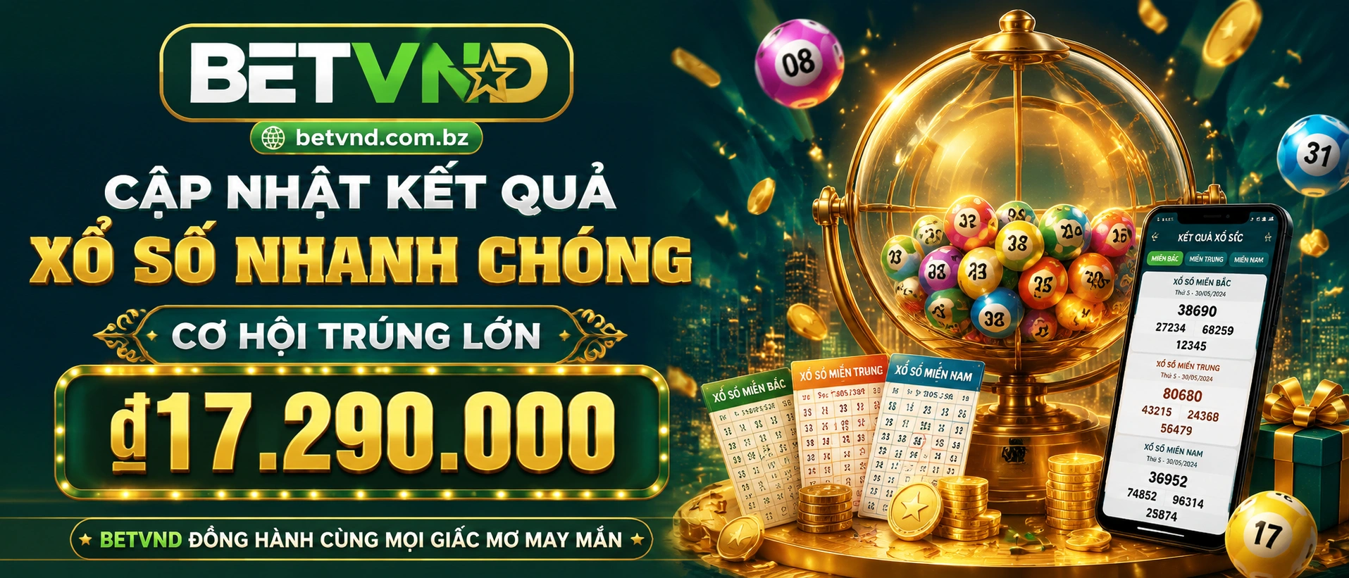 Giao diện tra cứu xổ số trên điện thoại