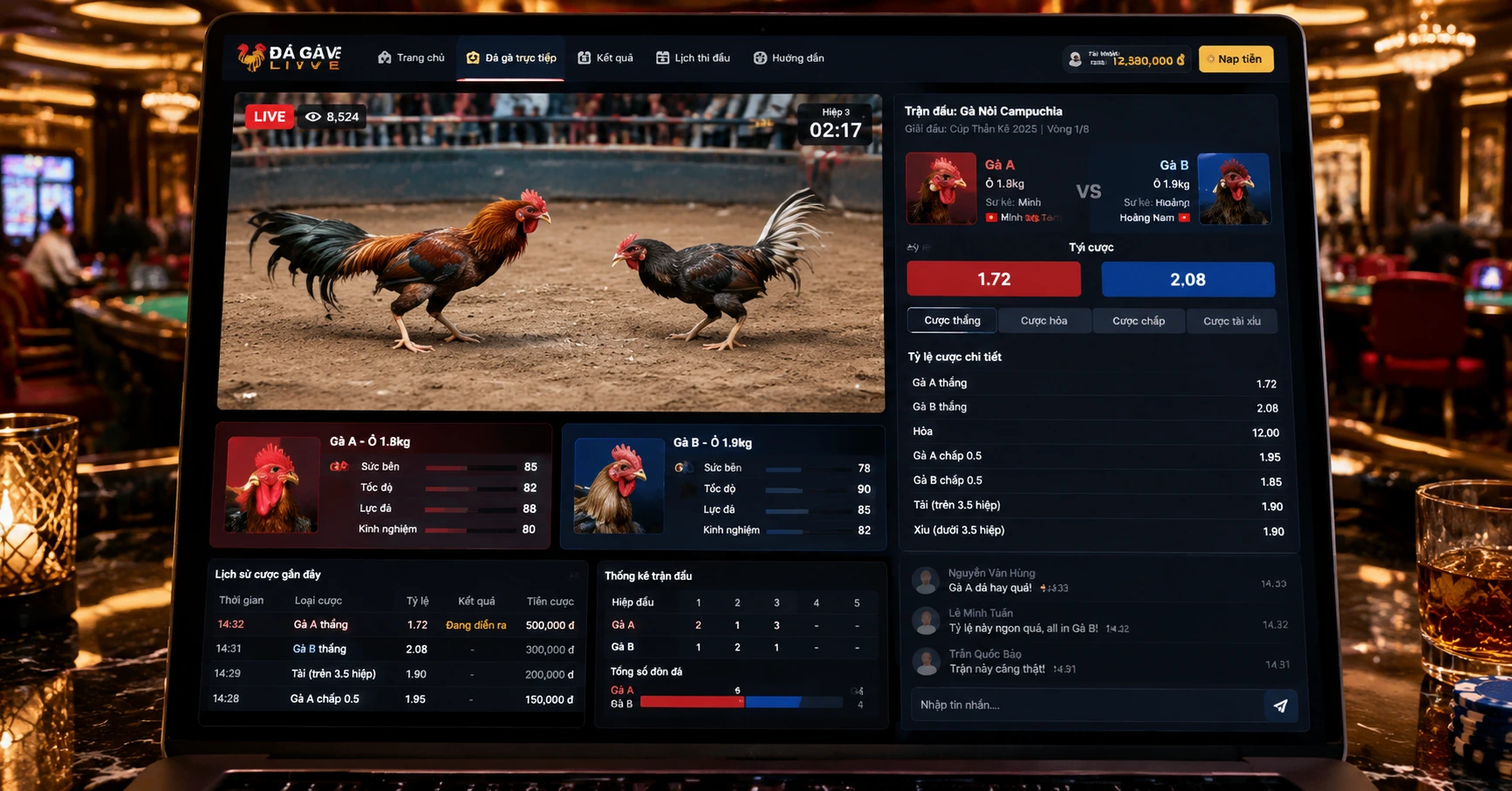 Hướng Dẫn Trực Tiếp Đá Gà Casino 67 Từ A Đến Z - image 2